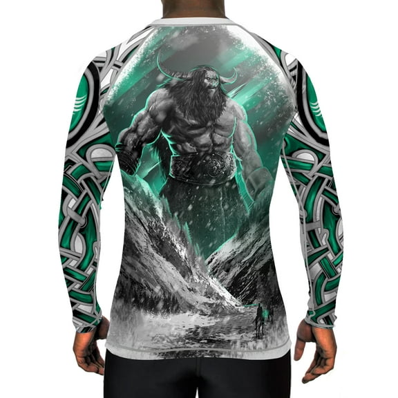 Raven Fightwear Men's The Gods of Scandinavia Ymir Rash Guard MMA BJJ White