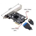 thumbnail image 5 of Chenyang CY 5Gbps Type-E USB 3.1 Front Panel Socket USB 2.0 to PCI-E 1X Express Card VL805 Adapter for Motherboard card, 5 of 7