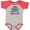 Baseball Heather and Red, variant on Inktastic Grandma Grandpa Love Me Arrow Boys or Girls Baby Bodysuit