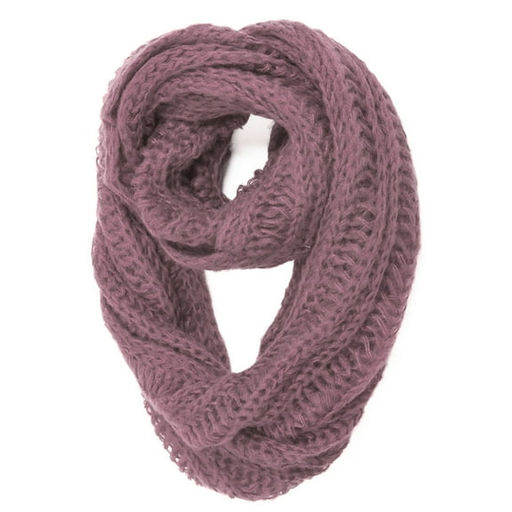 Womens Acrylic Loop Scarf - Indi Pink