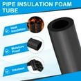 thumbnail image 3 of Uxcell Pipe Insulation Foam Tube, Foam Pipe Cover Foam Tubing for Handle Grip Support AC Unit Black 1/8"ID x 3.28Ft, 3 of 7
