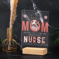thumbnail image 4 of I'm a Bull Terrier Mom and a Registered Nurse Nothing Scares Me Acrylic Plaque Sign Ashwood Base Bully Dog Lovers Gifts Idea Home Desk Decor - 00002, 4 of 5