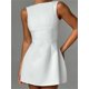 thumbnail image 2 of Tossy-minivestido blanco con espalda descubierta para mujer, Vestido corto ajustado de retazos, Sexy, a la moda, elegante, para fiesta, verano 2024, 2 of 5