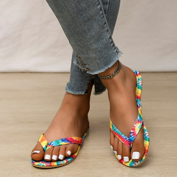 Playa Chanclas Tres Puntadas Mujer Sandalias Dedo Mujer Verano