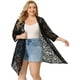 thumbnail image 4 of Plus Size Draped Shawls for Women Lightweight Open Front Lace Cardigans Black 3X, 4 of 7