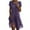 Purple, variant on Sakmal V-Neck Sun Dresses for Women 2024 Green Mid-Length Lightweight Flowy Polka Dot Short Sleeve Shift Dress