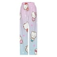 thumbnail image 4 of Hello Kitty Pajamas Pants Soft Elastic Waist PJ Bottoms Comfy Lounge Long Pants, 4 of 7