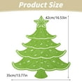 thumbnail image 3 of Napperons en Forme d'Arbre de Noël Design Creux Double Épaisseur Isolation Thermique pour Décorations de Table de Noël, 3 of 7
