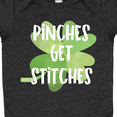 thumbnail image 4 of Inktastic St. Patrick's Day Pinches Get Stitches Boys or Girls Baby Bodysuit, 4 of 5