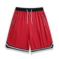 thumbnail image 4 of Men's Solid - Color Fitness Shorts Drawstring With Elastic Waist Workout Training Shorts, 4 of 6