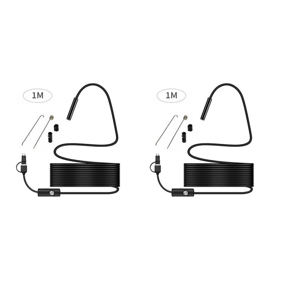 mmirethe 1/2/3/5 7mm 6LED USB Waterproof Inspection Camera for Android PC 7mm * 1M 2PCS