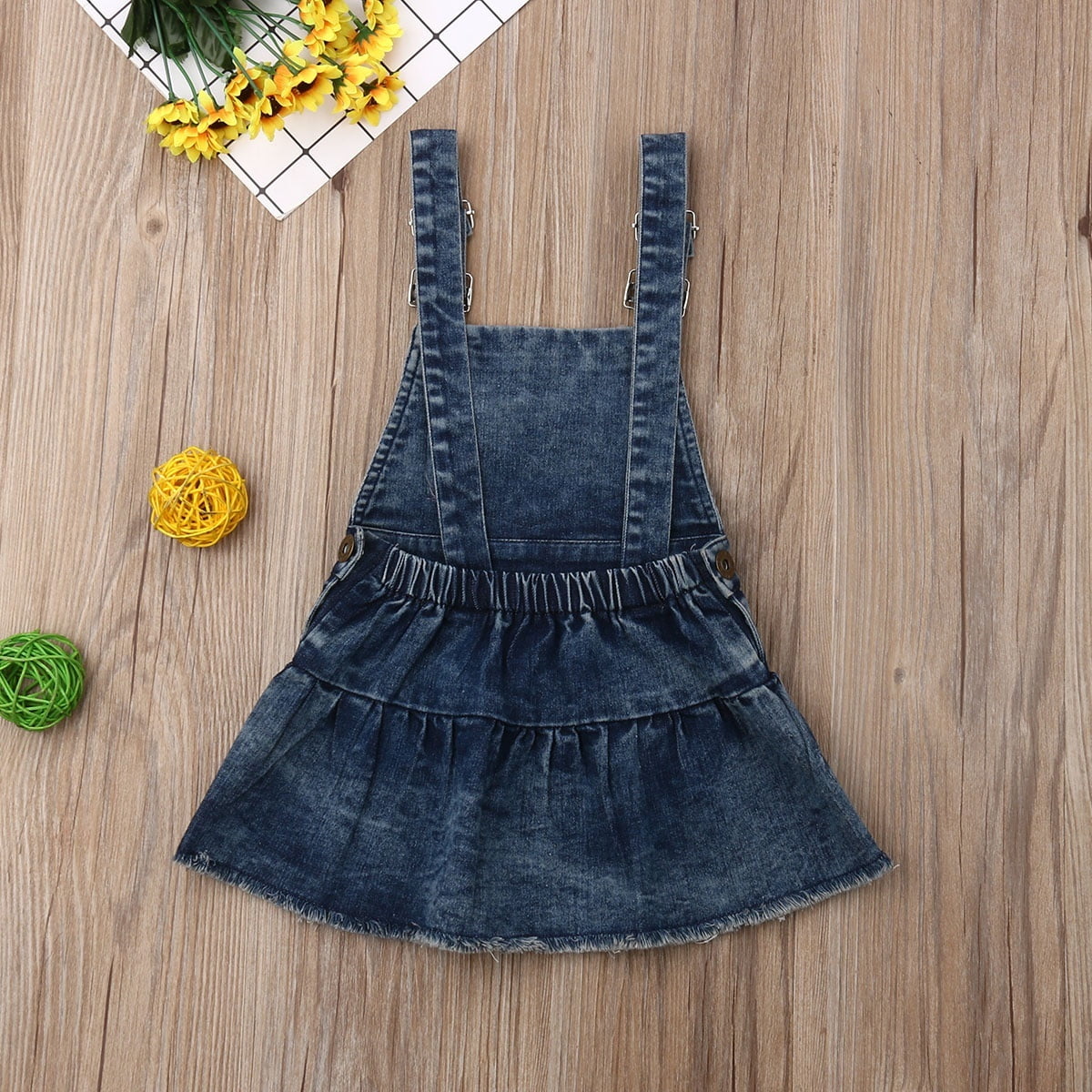 newborn denim dress