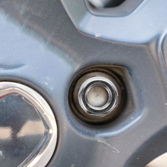 Worgeous 5pcs Wheel Studs Lug Nuts for Car Hub Modification Open Flange Nut Caps Front Axle Cap Covers