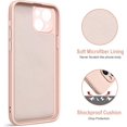 thumbnail image 4 of KOMI Designed for iPhone 14 Case with Ring Stand [360° Rotatable Ring Holder Magnetic Kickstand] [Soft Microfiber Lining] Shockproof Rubber Protective Phone Cases Cover for Women Men Pink Sand, 4 of 5