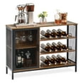 thumbnail image 2 of BEKAY Wine Cabinet, Industrial Wine Bar Cabinets with Removable Wine Rack for Liquor and Glasses, 2 of 7