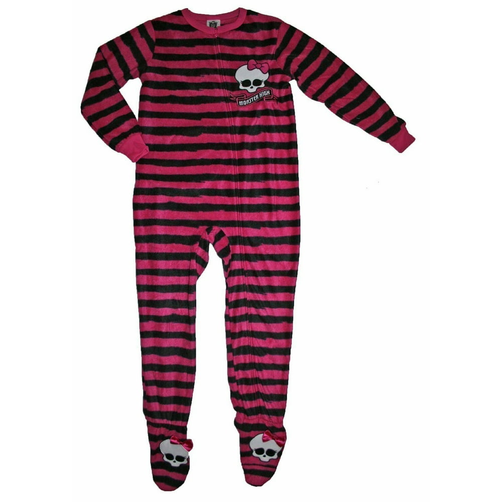 Monster High Footed Blanket Sleeper Pajama Girl Size XL 14 Walmart