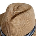 thumbnail image 4 of Cheers.US Straw Hats for Women Summer Beach Sun Hat Wide Brim Fedora Cap UPF50+, 4 of 6