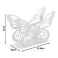 thumbnail image 5 of Opvise Paper Towel Holder Creativity Exquisite Convenient Stainless Steel Butterfly Shape Tissue Storage Rack Home Supply Black, 5 of 7