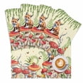 thumbnail image 2 of Mushroom Fox Butterfly Placemats Set of 4,Wipeable Washable Table Mats for Dining Tables, Retro Eucalyptus Leaf on Linen Place Mats for Kitchen Event Party Tabletop Decor, 2 of 9