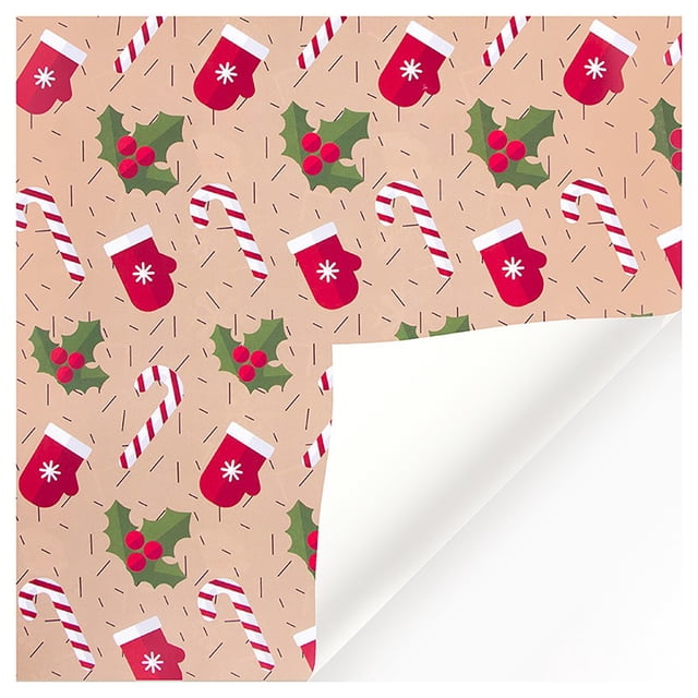 Agiferg Gift Wrapping Paper Christmas Present Paper Old Man Snowflake Christmas Tree