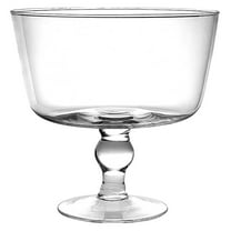 Glass - Trifle Bowl - 8.75" Height - 120 Oz. Fluid Capacity - Beautifully Structured - Made in Europe