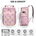 thumbnail image 3 of Unicorn Print Backpack Cooler – Leakproof Insulated Cooler Bag with Rainbow and Galaxy Theme, Waterproof Lunch Backpack for Camping & Travel, 3 of 6
