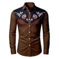 thumbnail image 3 of Hiijoy Long Sleeve Western Shirt for Boys Cowboy Comfortable Button Up Shirt, Sizes 6-7, 3 of 3