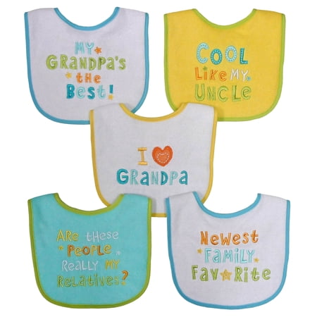 Neat Solutions Grandpa Bib Set, Neutral, 5 Pack