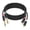 Black-1.5M, variant on Metal casing double-shielded gold-plated connector 2 RCA to 2 6.35 double lotus to double large two-core wires,Black-1.5M