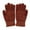 Burnt Henna, variant on Quad Collection Women's and Men's Chenille Touch Screen Gloves, Black