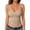01-Beige, variant on Women's V Neck Halter Ribbed Tank Top, Slim Fit Sleeveless Rib Knit Camisole, Form Fitted Basic Layering Top for Casual Daily Wear 02-Black M