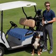 thumbnail image 3 of Navy Blue Golf Cart Seat Covers, Vintage Country Monochrome Farmhouse Golf Cart Seat Towel Cover for 2/4 Seater Bench Seats, Breathable Washable Dust & Sun Protection Seats Blanket 51''x31'', 3 of 9