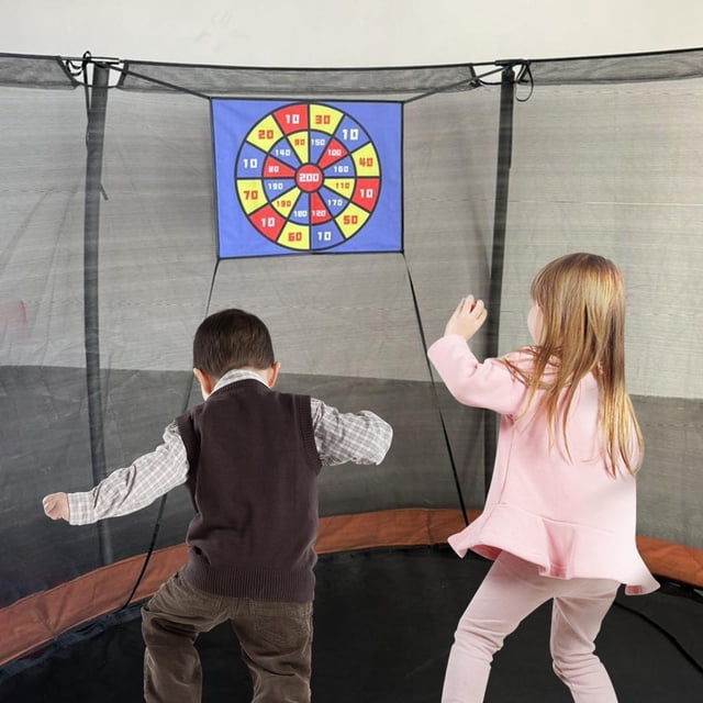 Tablero de dardos de trampolín para niños, Juegos de juego de lanzamiento de Target Target de práctica de la familia Dartboard para juegos para juegos