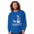 thumbnail image 4 of Full Time Job Fantasy Football Sports Men's Big & Tall Crewneck Sweatshirt Brisco Brands 4X, 4 of 5