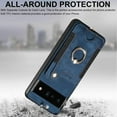 thumbnail image 6 of for Pixel 6 Pro Case,Card Holder Wallet for Google Pixel 6 Pro Case,Ring Stand,RFID-Blocking,Wrist Strap,Camera Protector,Leather Protective  Flip Cover for Pixel 6 Pro (Blue), 6 of 14