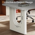 thumbnail image 5 of Tribesigns 70.9" Modern Executive Desk, Wood Large Office Computer Desk for Home Office, White, 5 of 5