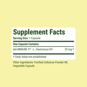 Stellar Biotics - del-IMMUNE V® DAILY 25mg - All-Natural Advanced Immune Support - Immediate High Potency Immune System Care - Metabiotic Treatment, Next-Gen Probiotic Therapy (60 Capsules)