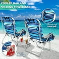 thumbnail image 3 of Waleaf Folding Tall Backpack Beach Chair,Camping Chairs for Adults,High Back Flat Beach Chairs with Headrest,Towel Bar,Cooler Bag,Storage Bag,Cup Holder,Phone Holder, 3 of 7