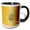 Black/White, variant on 3drose, Gold Disco Ball Retro Music Vector Illustration, 11oz Mug