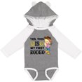 thumbnail image 3 of Inktastic Yes, This is My First Rodeo Cowgirl in Hat and Boots Girls Long Sleeve Baby Bodysuit, 3 of 5