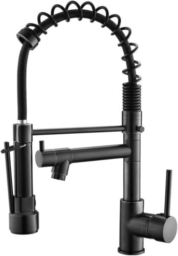 Senlesen Single Handle Pull Down Kitchen Faucet – 1 Hole High Arc, Modern, Low Lead - View #4