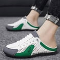 thumbnail image 3 of Dakaela Mens Slip on Mule Sneakers Low Top Casual Sports Shoes Half Drag Mesh Walking Slides Sizes 8-12, 3 of 7