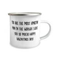 thumbnail image 2 of You are the most amazing man in the world! I love you so much! Happy Valentines! Husband 12oz Camper Mug, Gag Husband, For Husband, 2 of 2