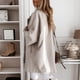 thumbnail image 3 of Winter Woollen Coat, Drop Shoulder Casual Woollen Coat Single Breasted Stylish Turn Down Collar For Office ANGGREK Cocina, Decoración y Otros, 3 of 5