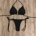thumbnail image 4 of Bikini de mujer sexy Vendaje Traje de baño de verano Fiestas en la piscina Ropa de playa (negro L), 4 of 7