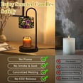 thumbnail image 6 of Candle Warmer Lamp with Timer, Floral Vine Stained Glass Panel Decor Non-slip Wireless Remote Control Wax Melts Warmer with 4 Bulbs for Home Office Dorm, Birthday Gifts for Women, 6 of 7