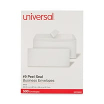 Universal UNV36001 Peel Seal 3.88 in. x 8.88 in. #9 Square Flap Business Envelopes - White (500/Box)