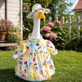 thumbnail image 6 of Aurorax Birthday Goose Clothes for Cement Goose Porch Goose 23"/17",Porch Goose Outfit 19 inch,All the Season White Holiday Porch Goose Costume for Yard Outdoor Garden, 6 of 6