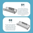 thumbnail image 4 of Troglfold Kitchen Seasoning Rack Shower Organizers Bathroom Shelf Storage Rack,10.63"X4.33"X1.97", 4 of 10