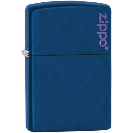 Zippo Logo Navy Matte Pocket Lighter